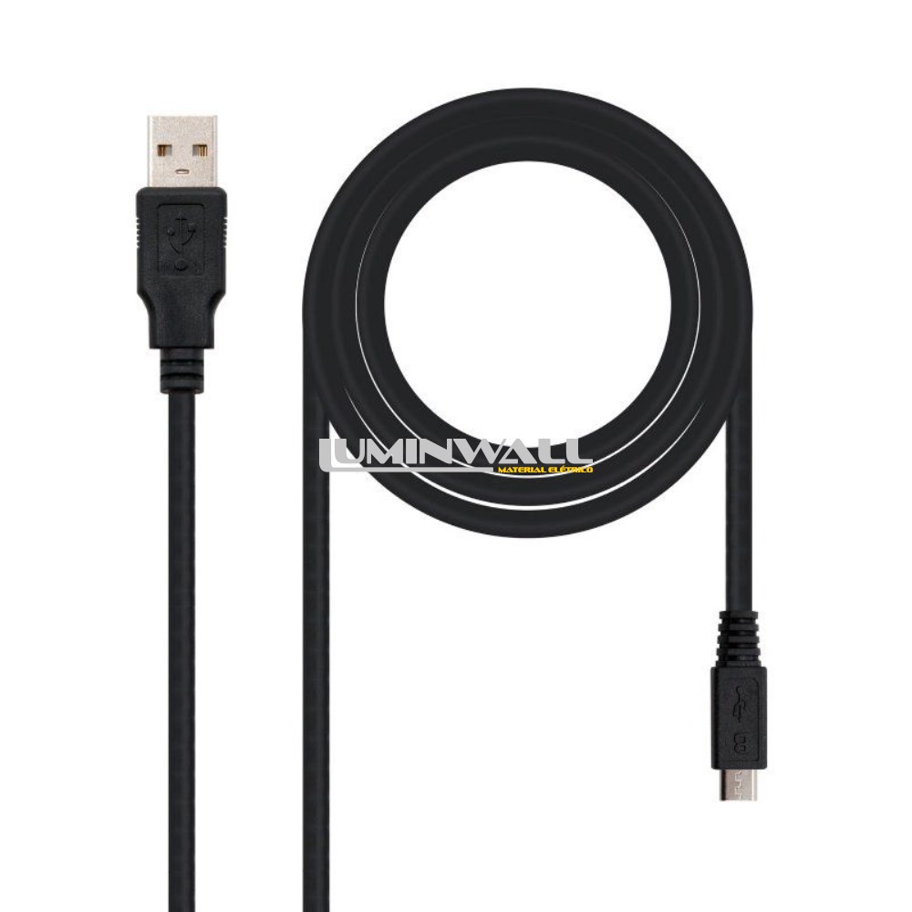 Cabo USB A Macho - Micro-USB B Macho (80cm) NANOCABLE