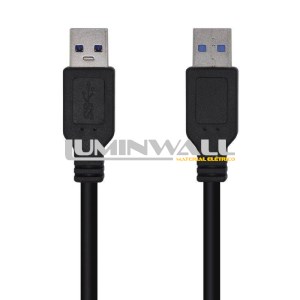 Cabo USB 3.0 A Macho - USB 3.0 A Macho (1 metro) AISENS