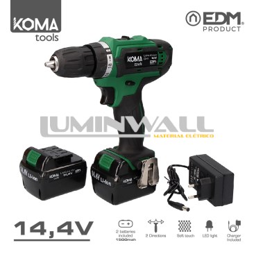 BERBEQUIM APARAFUSADOR DE BATERIA 14.4V 1.500MAH KOMA TOOLS